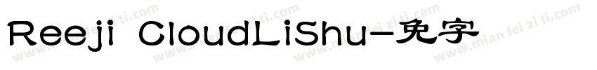Reeji CloudLiShu字体转换